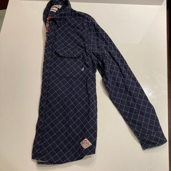 Quiksilver Quilted Jacket Shirt Size M Regular Fit Blue - Picture 6 of 7
